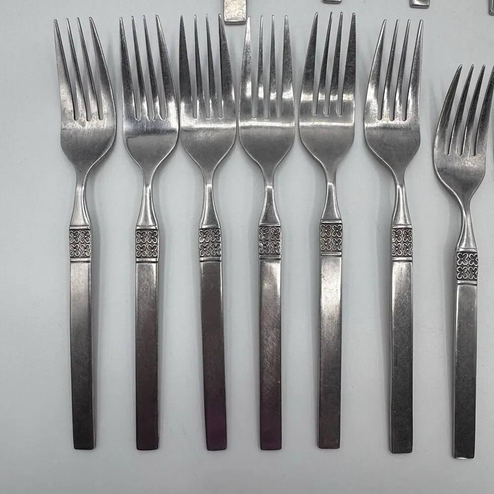 18 piece set Northland DANISH FLING Stainless Steel Silverware Korea